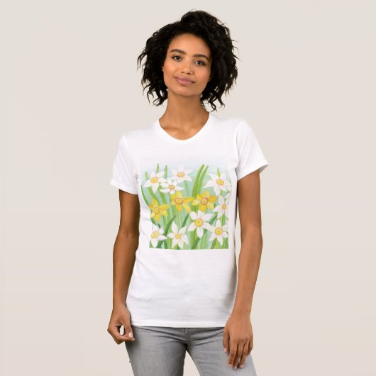 Spring Daffodils T-Shirt (Voorkant volledig)
