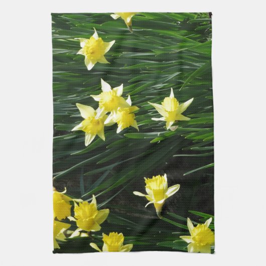 Spring Daffodils Theedoek (Verticaal)