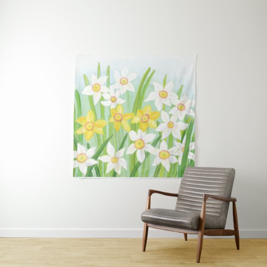Spring Daffodils Wandkleed (In situ)