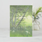 Spring Daffodils Wedding Kaart (Staand voorkant)