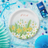 Spring Daffodils Wedding Papieren Bordje (Feest)
