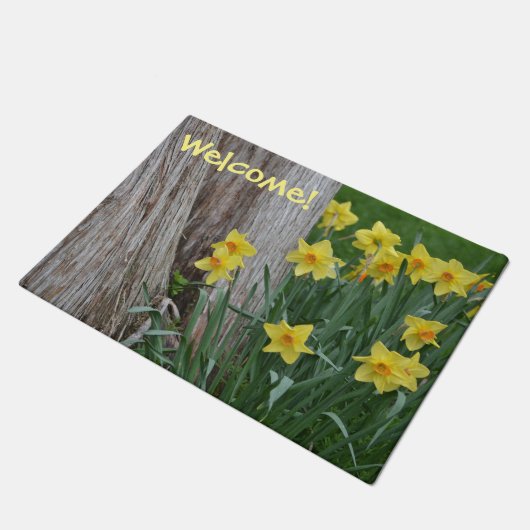 Spring Daffoldil Welcome Mat (Schuin)