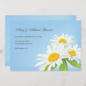 Spring Daisies Bruiloft Aankondiging Kaart (Voorkant / Achterkant)