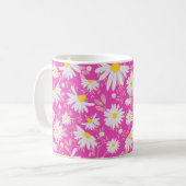Spring Daisies - Roze Koffiemok (Voorkant links)