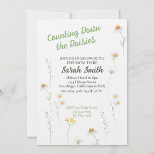 Spring Daisy Baby shower nodigt uit Kaart