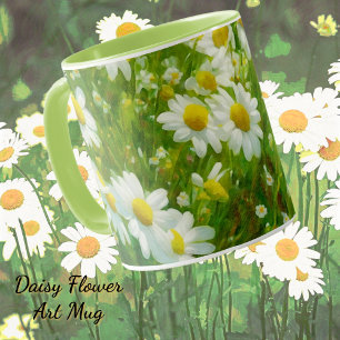 Spring Daisy Flowers Tuin Art Mok Cup