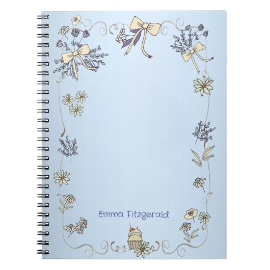 Spring Daisy Whimsy Notitieboek (Voorkant)