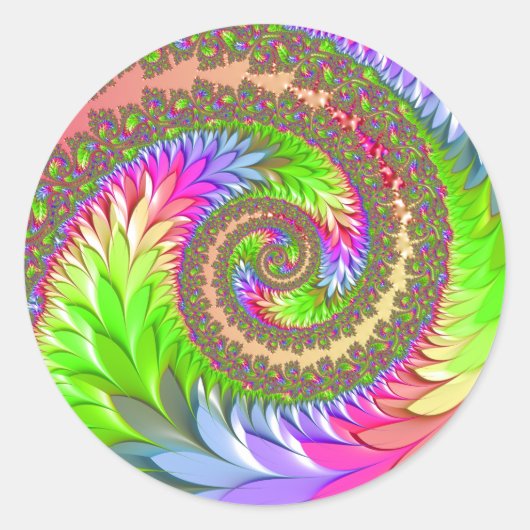 Spring Dancing Queen Ronde Sticker (Voorkant)