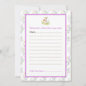 Spring Deer Baby shower Advieslijst Kaart (Voorkant)