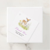 Spring Deer Baby Shower Bedankjes Labels (In situ)