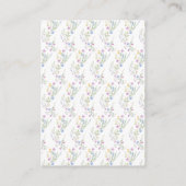 Spring Deer Baby shower Boeken voor Baby Informatiekaartje (Achterkant)
