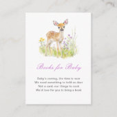 Spring Deer Baby shower Boeken voor Baby Informatiekaartje (Voorkant)