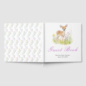 Spring Deer Baby Shower Guest Book Gastenboek (Volledig)