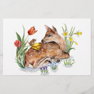 Spring Deer Briefpapier