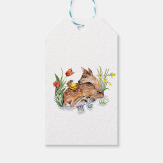 Spring Deer Cadeaulabel