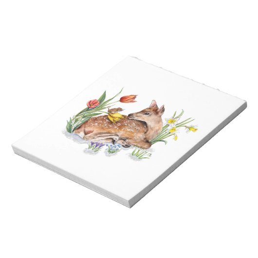 Spring Deer Notitieblok (Gedraaid)