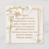 Spring Dogwood Flower Information Enclosure Card Informatiekaartje (Voorkant)