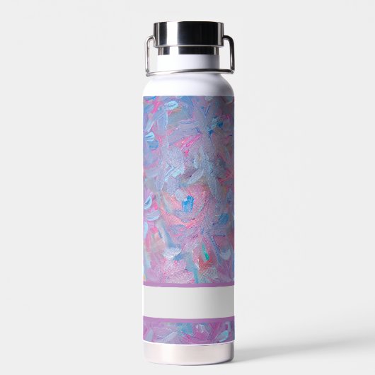 Spring Dream Floral Nom personnalisé Bouteille d'e (Arrière)