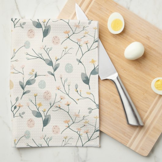 Spring Easter Botanical  Kitchen Towels Theedoek (Quarter Fold)