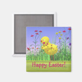 Spring Easter Chicken Magneet (Voorkant / Achterkant)