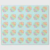 Spring Easter Eggs Wrapping Paper Cadeaupapier (Vlak)