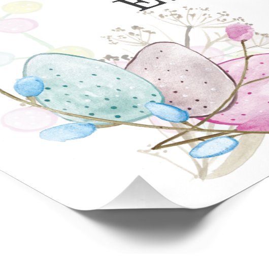 Spring Easter Happy Birthday Bunny Perfect Poster (Hoek)