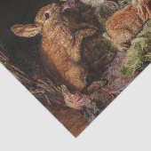 Spring Easter Rabbits ontkoppeling Rustic Tissuepapier (Detail)