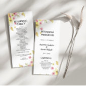 Spring Elegant bloemenbruiloft Flat programma