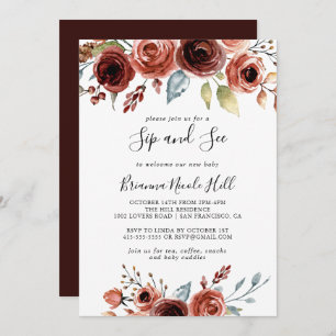 Spring Elegant Floral Sip en See Kaart