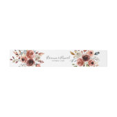 Spring Elegant Floral Wedding Invitation Uitnodigingen Wikkel (Vlak)