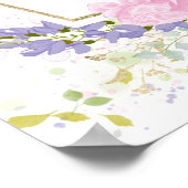 Spring Engagement Party Welkomstbord Wildflower Poster (Hoek)