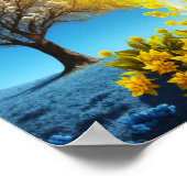 Spring Equinox Sunny Split Tree art Poster (Hoek)