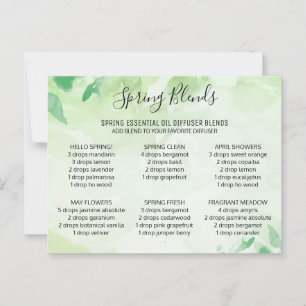 Spring Essential Oils Blends Flower Post Kaart