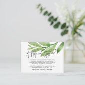 Spring Eucalyptus A Note on Gifts Wishing Well Informatiekaartje (Staand voorkant)