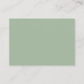 Spring Eucalyptus Greenery Honeymoon Wish Informatiekaartje (Achterkant)