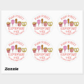 Spring Fair Carnival Festival Corndog Ice Cream Ronde Sticker (Vel)