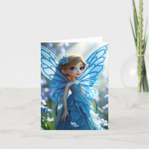 Spring Fairy Portrait Kaart