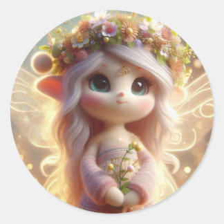 Spring Fairy Ronde Sticker