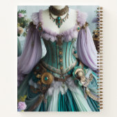 Spring Fairytale Pastel Floral Gown Notitieboek (Achterkant)