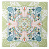 Spring Fantasy Mandala Tegeltje (Voorkant)