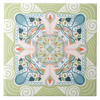 Spring Fantasy Mandala Tegeltje