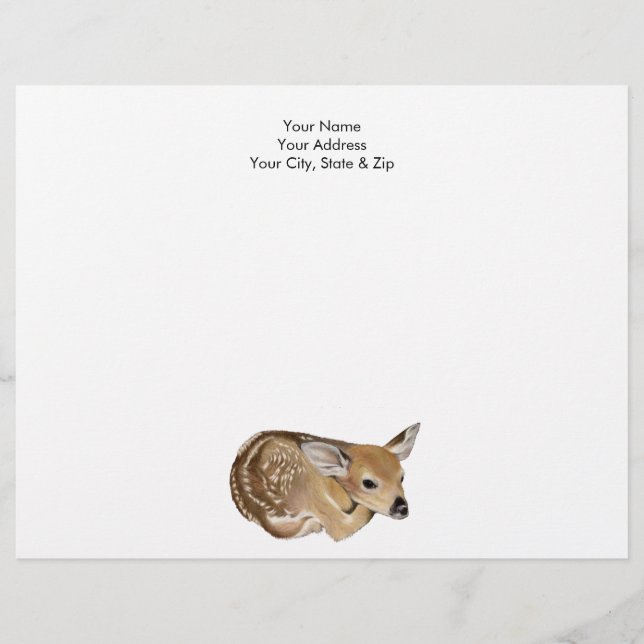 Spring Fawn Briefhoofd (Voorkant)