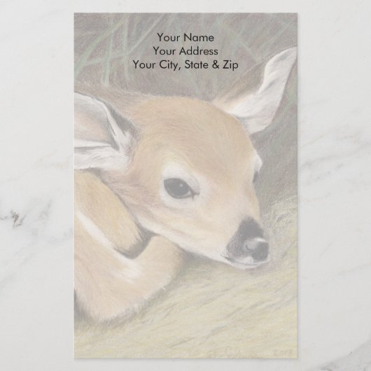 Spring Fawn Briefpapier (Voorkant)