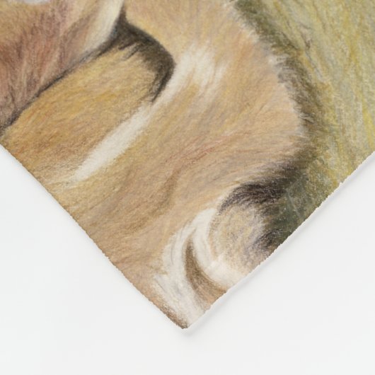 Spring Fawn Fleece Deken (Hoek)