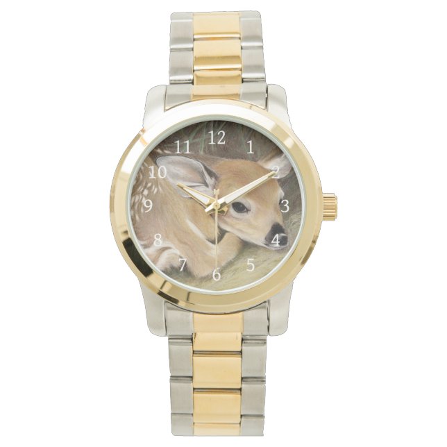 Spring Fawn Horloge (Voorkant)