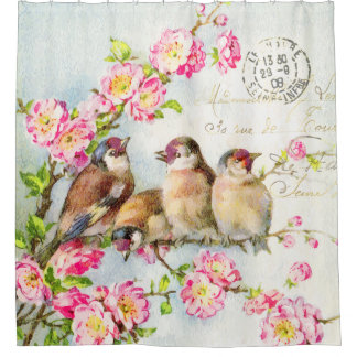 Spring Feathers Douchegordijn