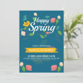 Spring Festival Flyer-Sjabloon Kaart (Staand voorkant)