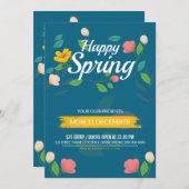 Spring Festival Flyer-Sjabloon Kaart (Voorkant / Achterkant)