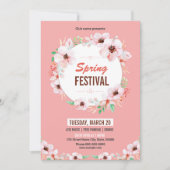 Spring Festival Invitation Flyer Template (Devant)