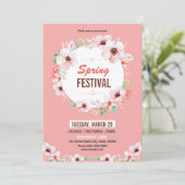 Spring Festival Invitation Flyer Template (Debout devant)